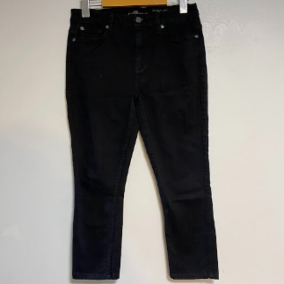 7 for all mankind The High Waist Women's Black Skinny Jeans Size 27 - Picture 2 of 10